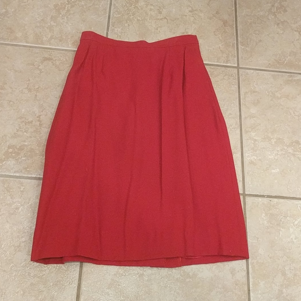 Vintage Kasper & Co ASL red women's skirt size 4